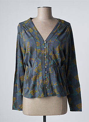 Cămașă croială cambrată mâneci lungi verde WHITE STUFF femme