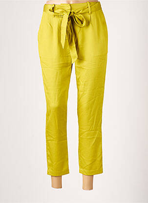 Pantalon 7/8 țesătură poplin mărime normală verde ZILCH femeie