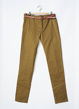Pantalon slim închidere cu fermoar sub clapetă cu nasturi mărime normală verde MAISON SCOTCH bărbat