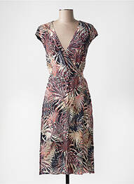 Rochie midi imprimeu fantezie mâneci scurte albastru ESPRIT femme