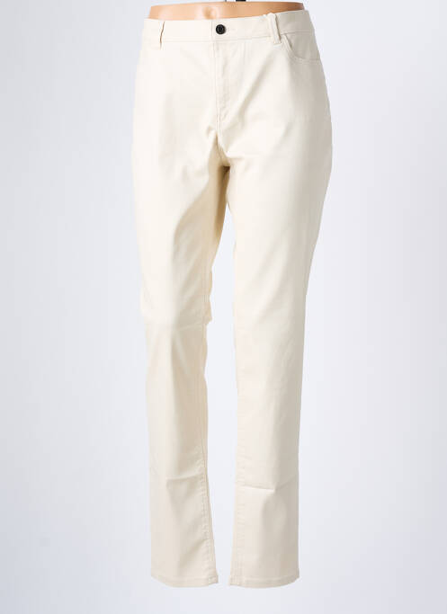 Pantalon slim bej ESPRIT femeie