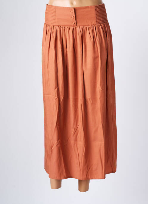 Fustă lungă maro C'EST BEAU LA VIE femeie