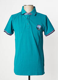 Polo elasticitate mâneci scurte verde CAMBRIDGE homme
