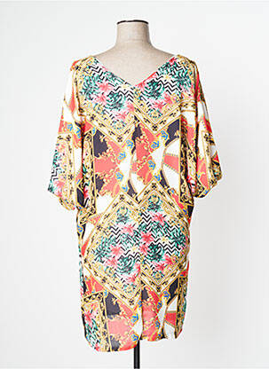 Rochie midi croială fluidă mâneci 3/4 alb MISS TONIC femeie