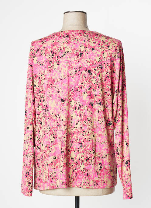 Top elasticitate mâneci lungi roz SIGNATURE femme