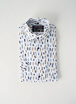 Cămașă cu mâneci scurte alb MARVELIS bărbat