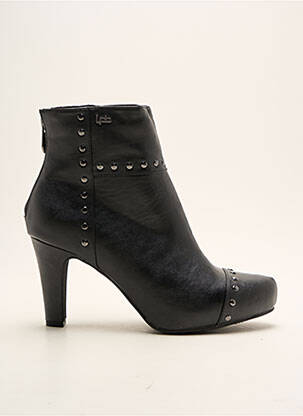 Botine/ghete toc de 7 la 9 cm negru LES P'TITES BOMBES femeie