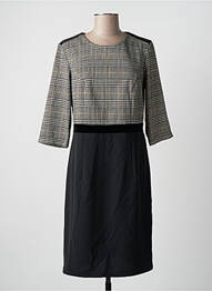 Rochie midi mâneci 3/4 mâneci 3/4 negru DIANE LAURY femeie