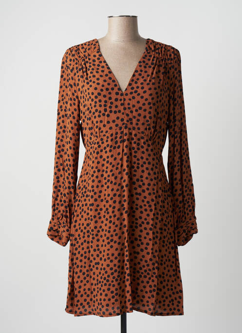 Rochie midi maro AN' GE femeie