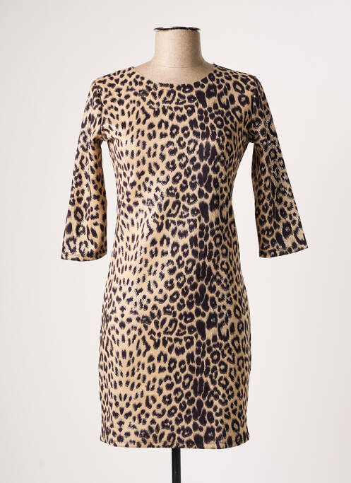 Rochie scurtă bej PAPILLONNE femeie