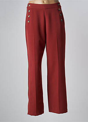 Pantalon drept portocaliu VINTAGE LOOK femeie