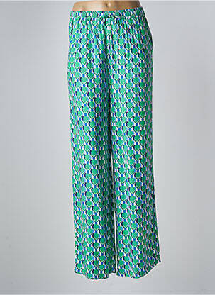 Pantalon larg verde C'EST BEAU LA VIE femeie