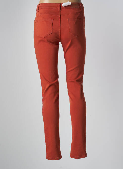 Blugi cu croială slim portocaliu C'EST BEAU LA VIE femeie