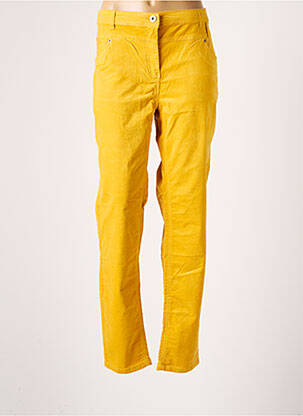 Pantalon slim talie joasă talie joasă galben CECIL femeie