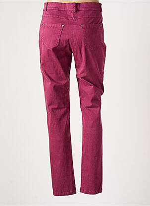 Pantalon slim țesătură poplin mărime normală violet MERI & ESCA femeie