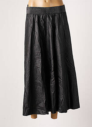 Fustă lungă negru MAT. femeie