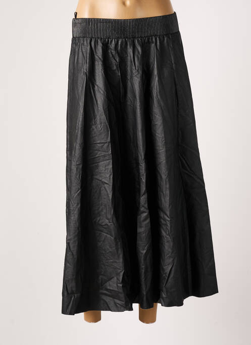 Fustă lungă negru MAT. femeie