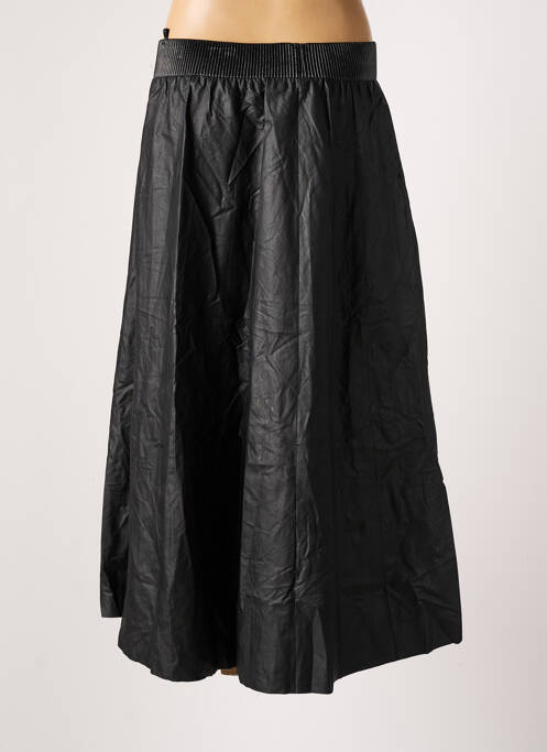 Fustă lungă negru MAT. femeie