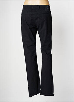 Pantalon slim țesătură poplin negru LA CIBLE ROUGE femeie