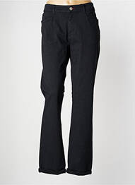 Pantalon slim țesătură poplin gri LA CIBLE ROUGE femme