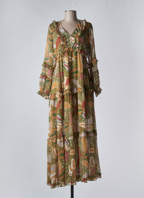 Rochie lungă verde LAST QUEEN femeie