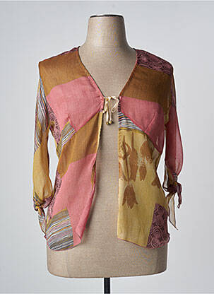 Vestă cu mâneci lungi roz QUATTRO femeie