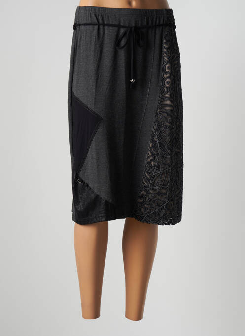 Fustă midi gri PAUSE CAFE femeie