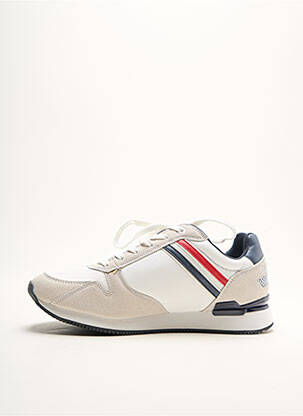 Adidași inserții vârf rotund alb SERGIO TACCHINI bărbat