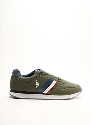 Adidași inserții vârf rotund verde U.S. POLO ASSN bărbat
