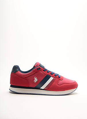 Adidași inserții vârf rotund roșu U.S. POLO ASSN bărbat