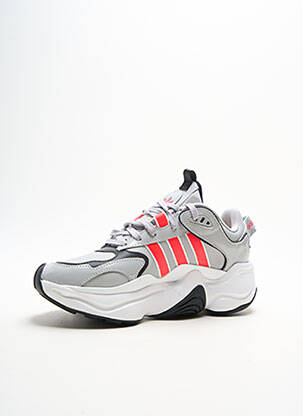 Adidași țesătură satinată toc de 4 la 6 cm gri ADIDAS femeie