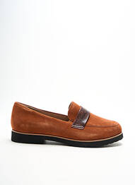 Mocasini țesătură satinată toc plat până la 3 cm portocaliu DAMART femme