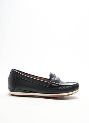 Mocasini țesătură satinată toc plat până la 3 cm negru DAMART femeie