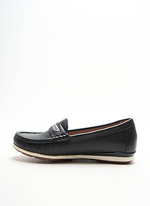 Mocasini țesătură satinată toc plat până la 3 cm negru DAMART femeie