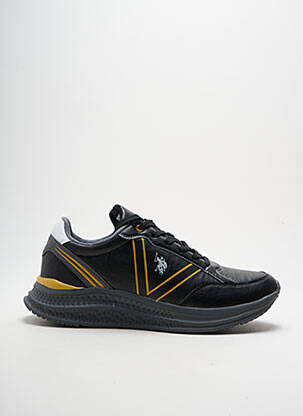 Adidași inserții vârf rotund negru U.S. POLO ASSN bărbat