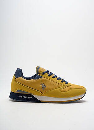 Adidași inserții vârf rotund galben U.S. POLO ASSN bărbat