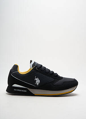 Adidași inserții vârf rotund negru U.S. POLO ASSN bărbat