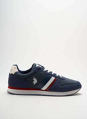 Adidași inserții vârf rotund albastru U.S. POLO ASSN bărbat