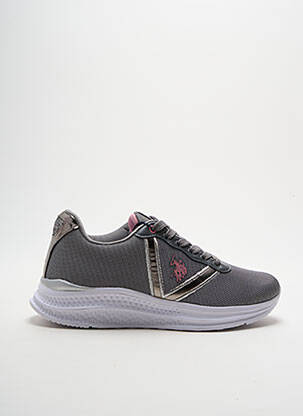 Adidași branț detașabil toc plat până la 3 cm gri U.S. POLO ASSN femeie