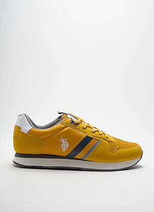 Adidași inserții vârf rotund galben U.S. POLO ASSN bărbat