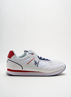 Adidași inserții vârf rotund alb U.S. POLO ASSN bărbat