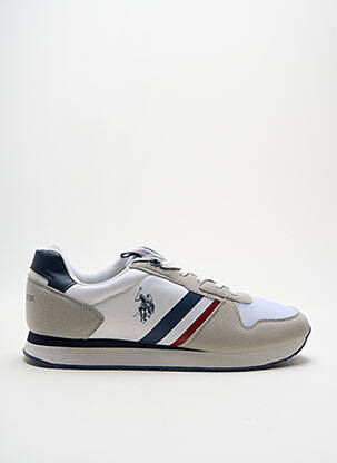 Adidași inserții vârf rotund alb U.S. POLO ASSN bărbat