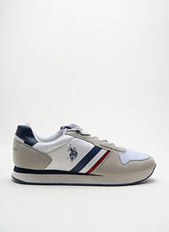 Adidași inserții vârf rotund alb U.S. POLO ASSN bărbat