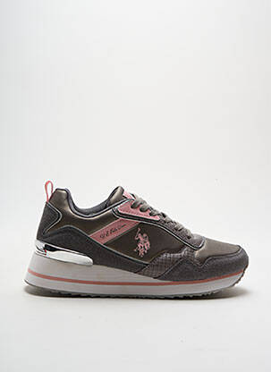 Adidași vârf rotund toc de 4 la 6 cm roz U.S. POLO ASSN femeie