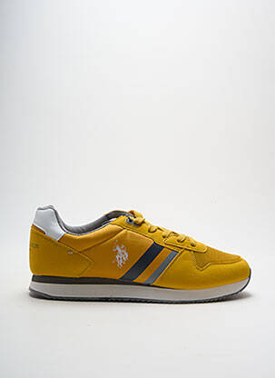 Adidași inserții vârf rotund galben U.S. POLO ASSN bărbat