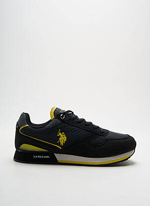 Adidași inserții vârf rotund negru U.S. POLO ASSN bărbat