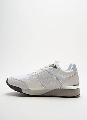 Adidași țesătură satinată toc plat până la 3 cm alb U.S. POLO ASSN femeie