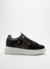 Adidași țesătură satinată toc de 4 la 6 cm negru U.S. POLO ASSN femme