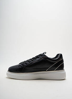 Adidași țesătură satinată toc de 4 la 6 cm negru U.S. POLO ASSN femeie