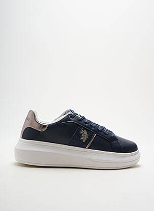 Adidași branț detașabil toc de 4 la 6 cm albastru U.S. POLO ASSN femeie